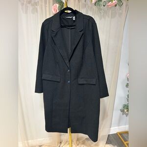 Lisa Rinna Collection Black Trench Coat